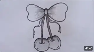 Easy drawing of cherry 🍒