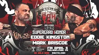 Eddie Kingston Vs Mark Briscoe - ROH Word Championship - ROH Supercard Of Honor 2024 - Highlights.