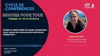 Écrire et faire écrire en milieu numérique : quels usages des IA génératives ?