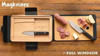 MagKnives - Dual Magnetic Cutting Board and Knife Set