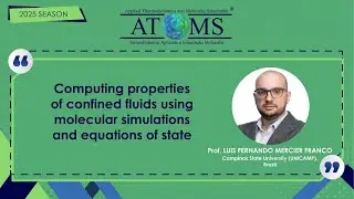 Luis F. Mercier Franco - Computing properties of confined fluids using molecular simulations and EOS