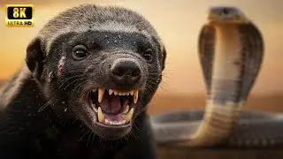 Honey Badger's Epic Fight vs Lion & Cobra