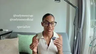 UGC creator About me Video Example for Fiver Upwork curlymoney.com