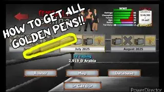 How to Get ALL GOLDEN PENS!!| Wrestling Empire Booking career Walk-through Part 1
