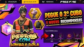 URGENTE?? PEGUE O SOMBRA ROXA, 3&ordm; CUBO M&Aacute;GICO, GOLA ALTA PRETA, EVENTOS - E MAIS - FREEFIRE