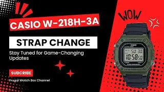 Дешевая замена ремешка для Casio W-218H-3A #w218h