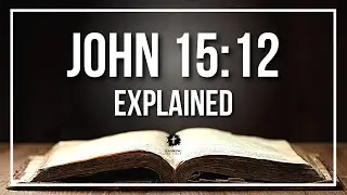 JOHN 15:12 Explained - What Does The Bible Verse JOHN 15:12 [KJV] REALLY Mean?