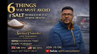 6 Things you must avoid if salt works for you during prayer #prayer  (YouTube live)