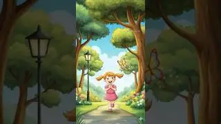 Little Kid Meets a Butterfly 🦋| Sweet Kids Poem #shorts #trending #viral #short #school #viralvideo