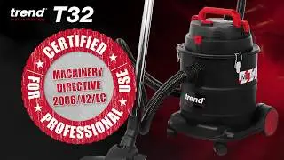 Trend T32   T32L 20L M Class Wet & Dry Vacuum Dust Extractor 800 Watts