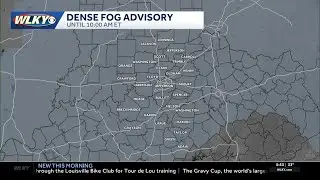 Dense fog Monday morning, mild afternoon