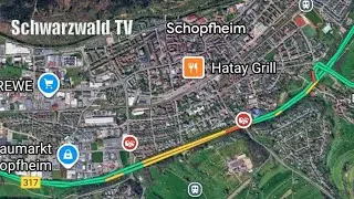 🚨🚔 Aktuell: Schwerer Verkehrsunfall B 317 Schopfheim - Zwei RTH im Einsatz - Live [05.01.2026]