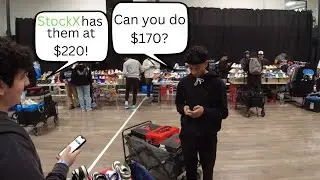 LIVE SNEAKER EVENT NEGOTIATING! HOW RESELLERS OPERATE