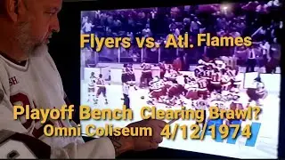 NHL PLAYOFF BENCH CLEARING BRAWL? 4/12/74 OMNI COLISEUM in Atlanta Ga.