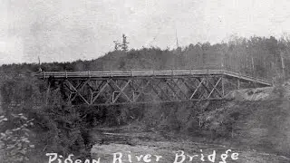 Rotary members from NWO & MN gathered to celebrate the creation of the Rotary Outlaw Bridge
