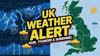 UK Weather Alert: Rain, Thunder & Sunshine!#UKWeather #StormAlert #MetOffice