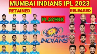 IPL 2023  - Mumbai Indians Retain and Release Players List  | MI Retained Players 2023