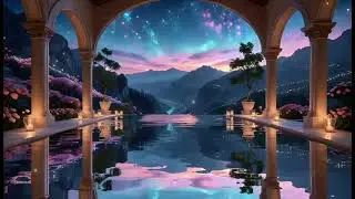 Ethereal Mountain Infinity Pool✨Night Court ACOTAR reading ambience music & nature sounds ASMR