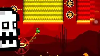 Geometry dash press start but the music is somehow earlier as it progresses