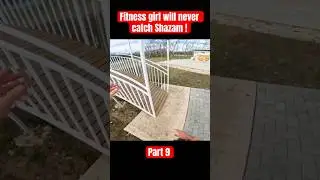 SHAZAM ESCAPING CRAZY FITNESS GIRL IN LOVE #shazam #fitnessgirl #inlove #escaping #parkour #pov
