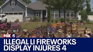 Illegal Long Island fireworks display injures 4