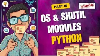 OS and Shutil Modules in #pythonprogramming  , ERRORED. !!!!