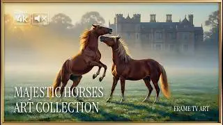 25 Classic Horses Oil Painting  in 4k Ultra HD | Textured Style | Relaxing TV Art for Samsung 4K
