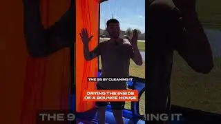 Drying The Inside Of a Bounce House✍️ #bouncehousebusiness #bouncehouse #bouncehouserental