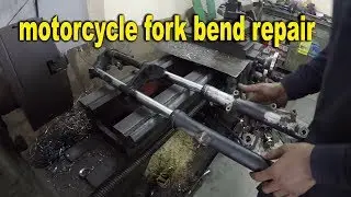 motorcycle fork bend repair | pulsar 180 old | bullet singh boisar