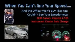 Replacing Subaru Impreza Instrument Cluster Lights with LEDs
