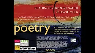 POG: Brooke Sahni & David Wilk Poetry Reading