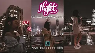 Moody Night preset | mobile light room tutorial 🌙✨