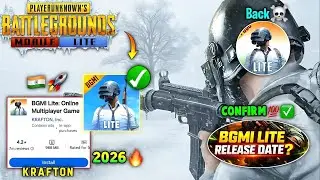 🥶Pubg Lite Comeback🤯💯 Bgmi Lite Release Date! 2026 | Pubg/Bgmi Lite Krafton Confirm?🇮🇳 2026 🔥