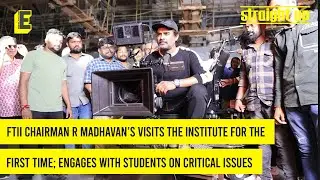 FTII Chairman R Madhavan&rsquo;s visits campus for first time; engages with students on critical issues