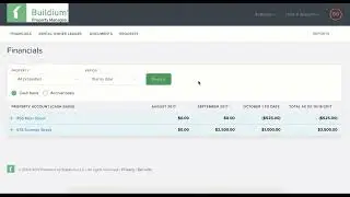 Example of Property Management Owner Financials