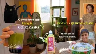 trying new WELLNESS classes in DENVER 🌱🌟🍓 Qi Gong, Matcha, Picky with Friends