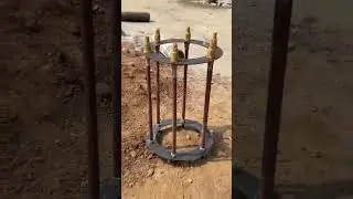 01&mdash;16M HIGH MAST Installation first day (foundation work) #construction #electric #electrical
