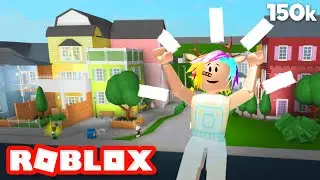 I Made A SUPER CUTE Town In Bloxburg! (Roblox)