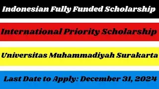 UMS International Priority Scholarship Fully Funded Opportunities for Bachelor's, Master's, and PhD