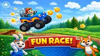 Fun race 🚗💨 //kid's car racing game //cartoon car fun