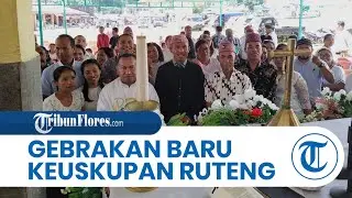 Pertama Kali, Romo Gabriel Harim Adakan Perayaan Ekaristi di Pasar Puni Ruteng