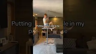 Установка танцевального шеста в доме моих родителей