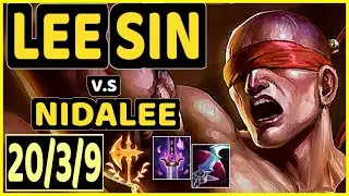 MALRANG (LEE SIN) vs NIDALEE - 20/3/9 KDA JUNGLE GAMEPLAY - KR Ranked MASTER