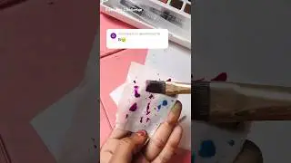 Watercolor Painting Hacks - Alphabet Letter B Design 😍 #art #shorts #viral