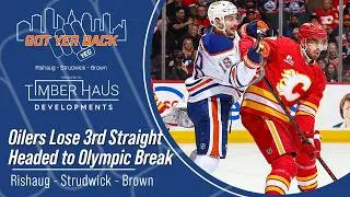 Oilers Lose 3rd Straight Headed to Olympic Break