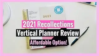 2021 Recollections Vertical Planner Review and Flip Through | Affordable Planner Option!
