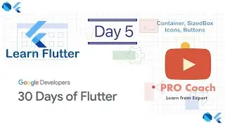 Flutter #30Days of Flutter | Day 5 | PRO Coach | Vivek Yadav