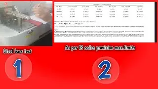 How to check steel Bars Chemical Compositions //Testing  dia 20mm & 32mm as per  IS Code ok