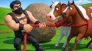 Thief in Old Macdonald's Farm🕴Steals All Animals ! Police Saves The Day😈