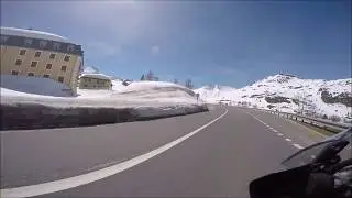 Motorrad - BMW GS 1200 LC 14 - Passfahrt auf Simplonpass von Ried-Brig aus